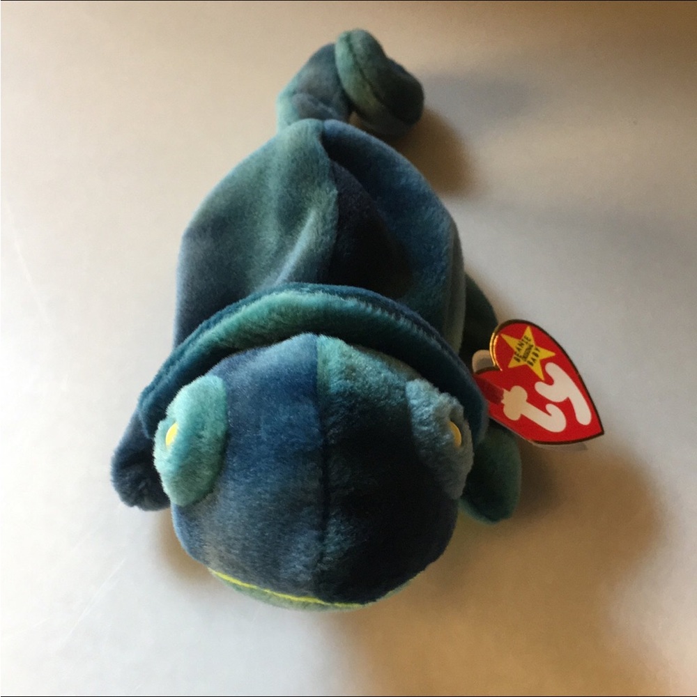 Ty Beanie Babies Rainbow the Chameleon